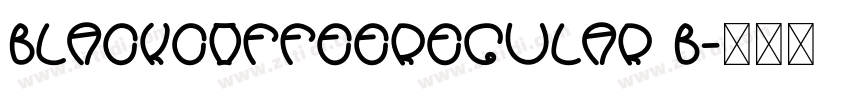 BlackCoffeeRegular B字体转换